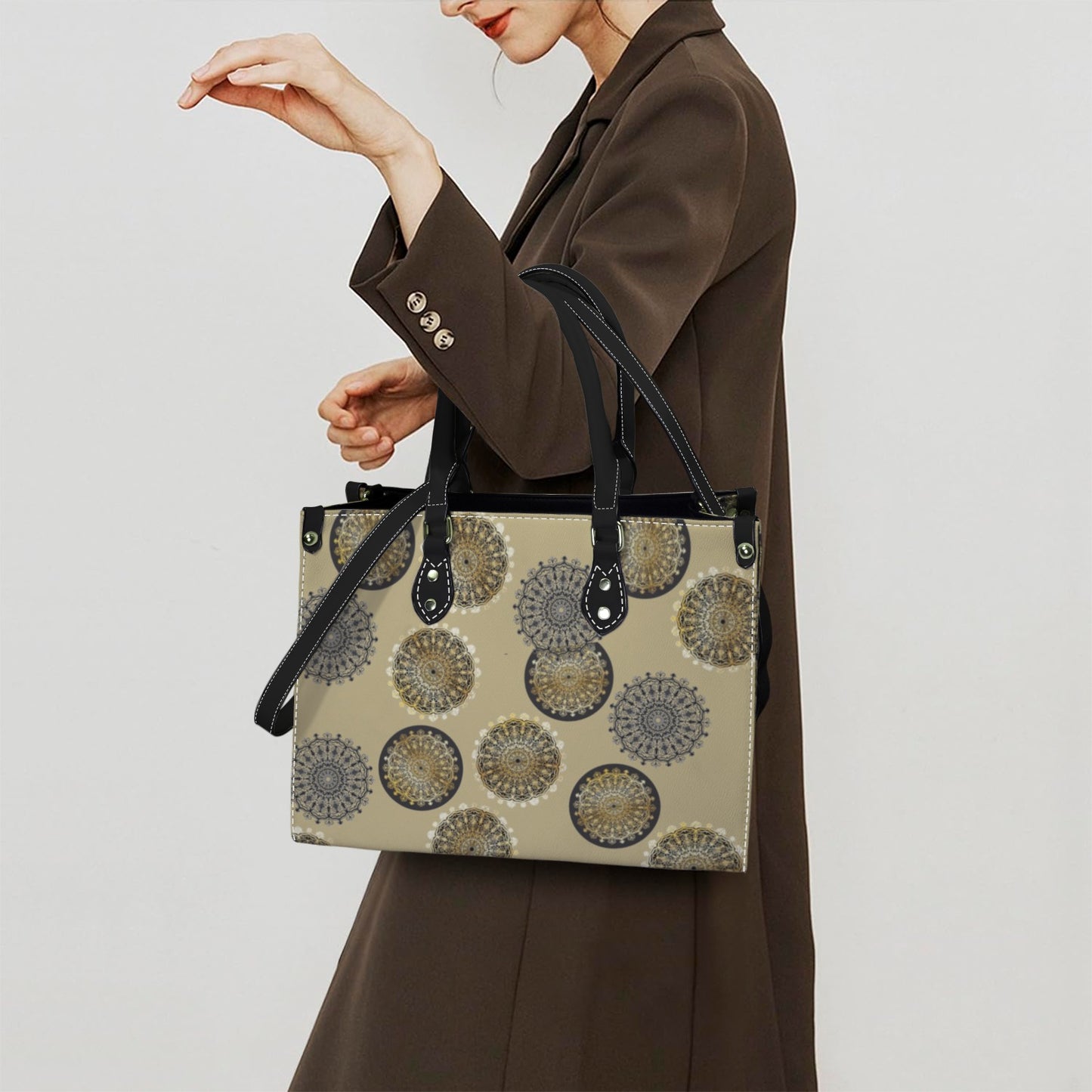 Golden Spiro Handbag