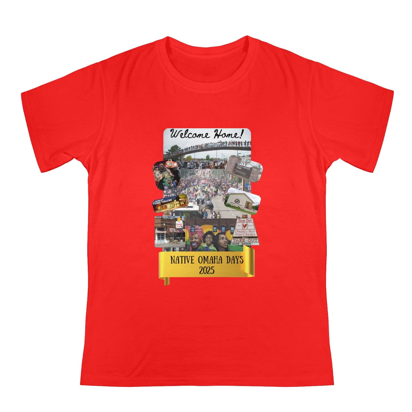 RED Native Omaha Days 2025 Unisex Heavy Cotton T-Shirt (One Side Printing)