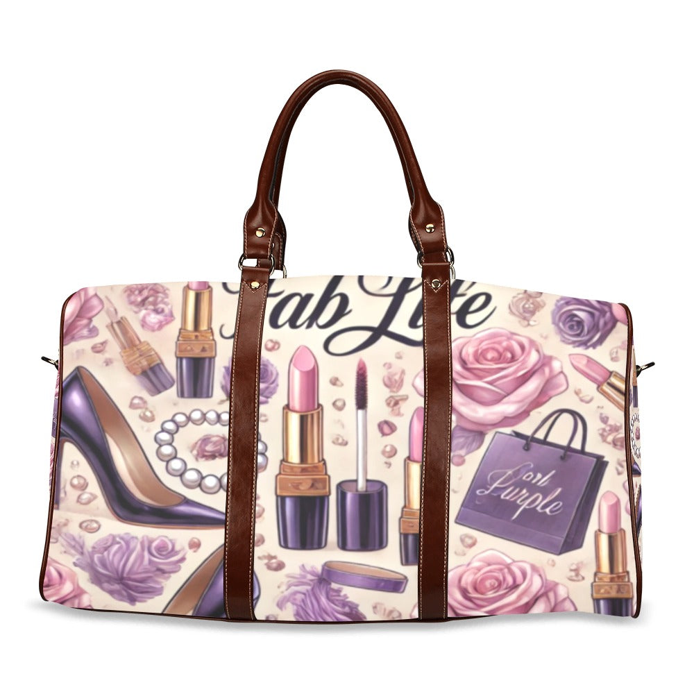 The Fab Life Waterproof Travel Bag/Large (purple)