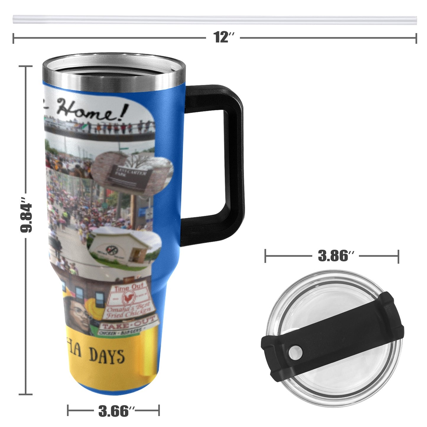 NOD 2025 large 40oz Tumbler with Black Handle