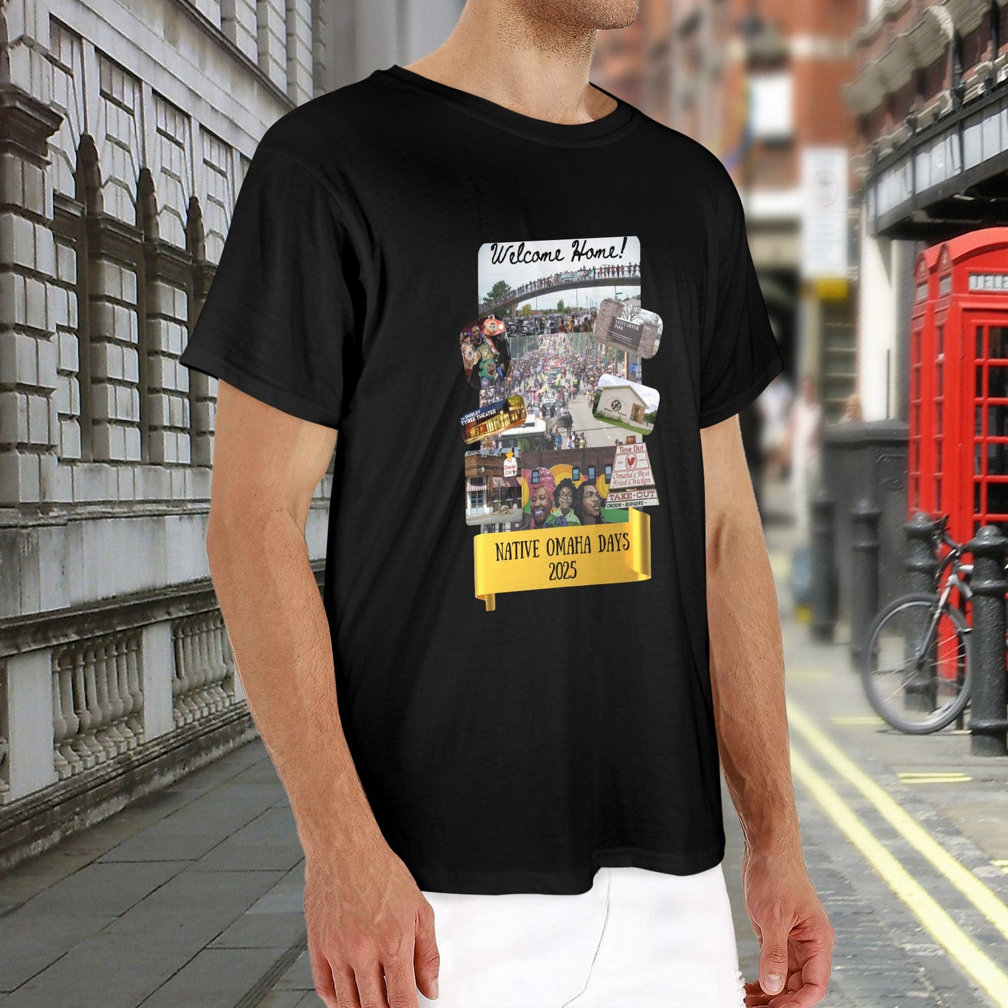 BLK Native Omaha Days 2025 Unisex Heavy Cotton T-Shirt (One Side Printing)