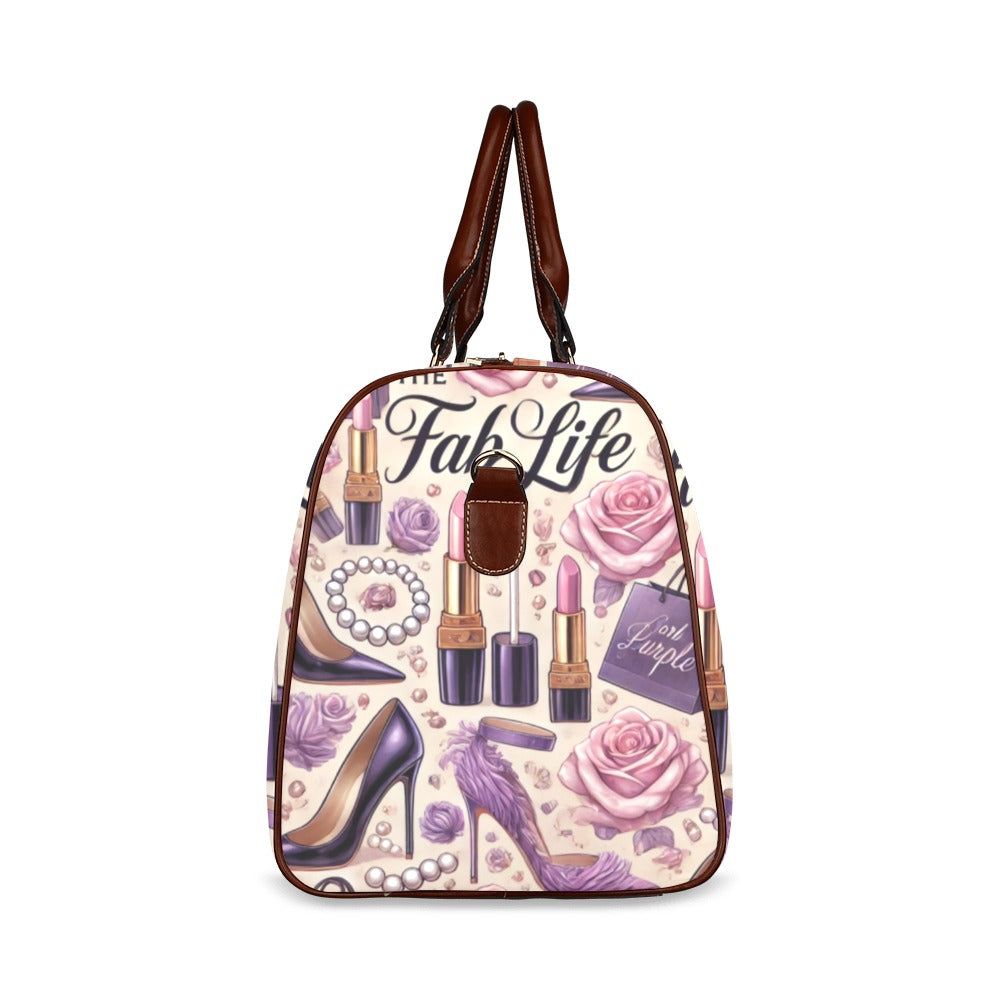 The Fab Life Waterproof Travel Bag/Large (purple)