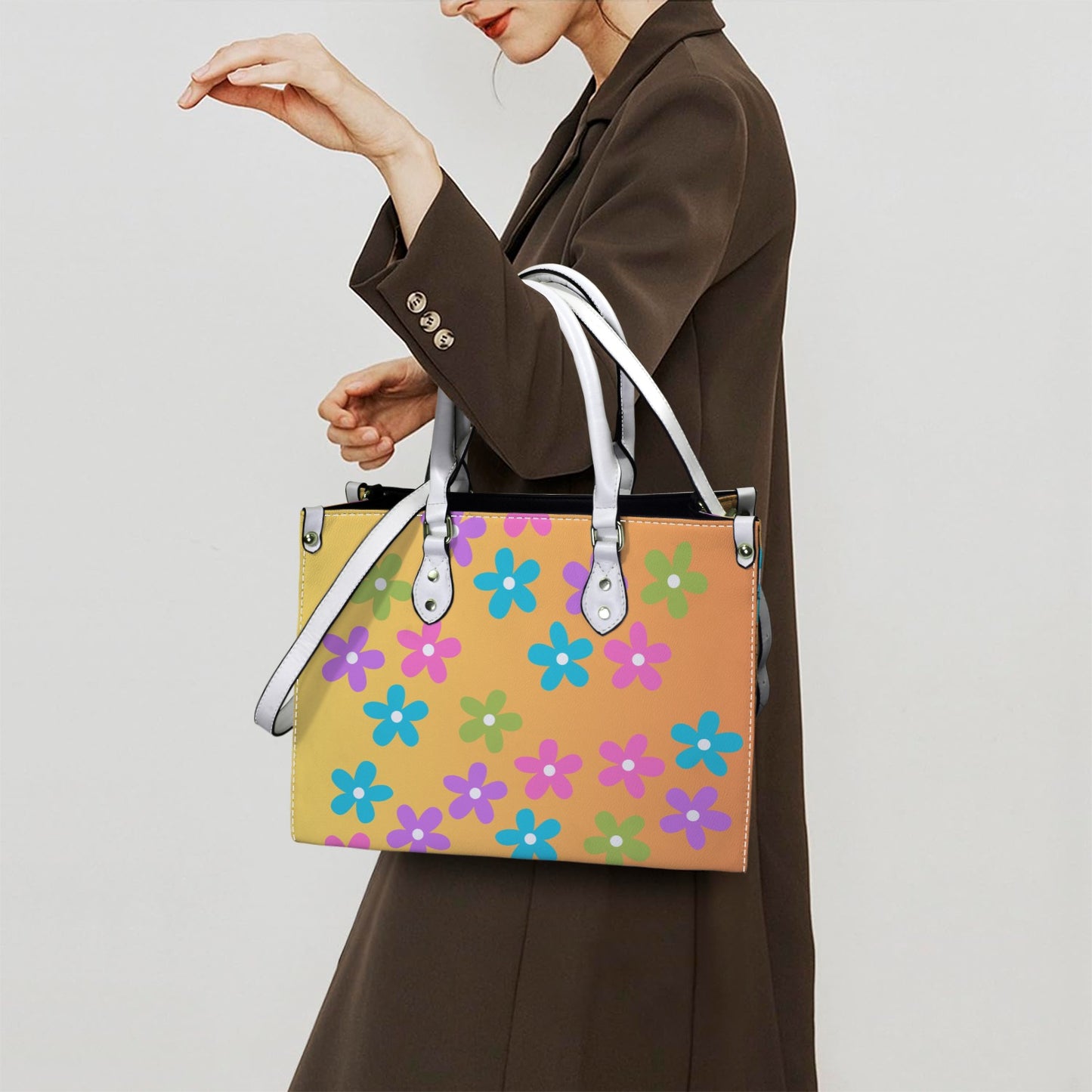 Colors in Bloom Handbag -Large
