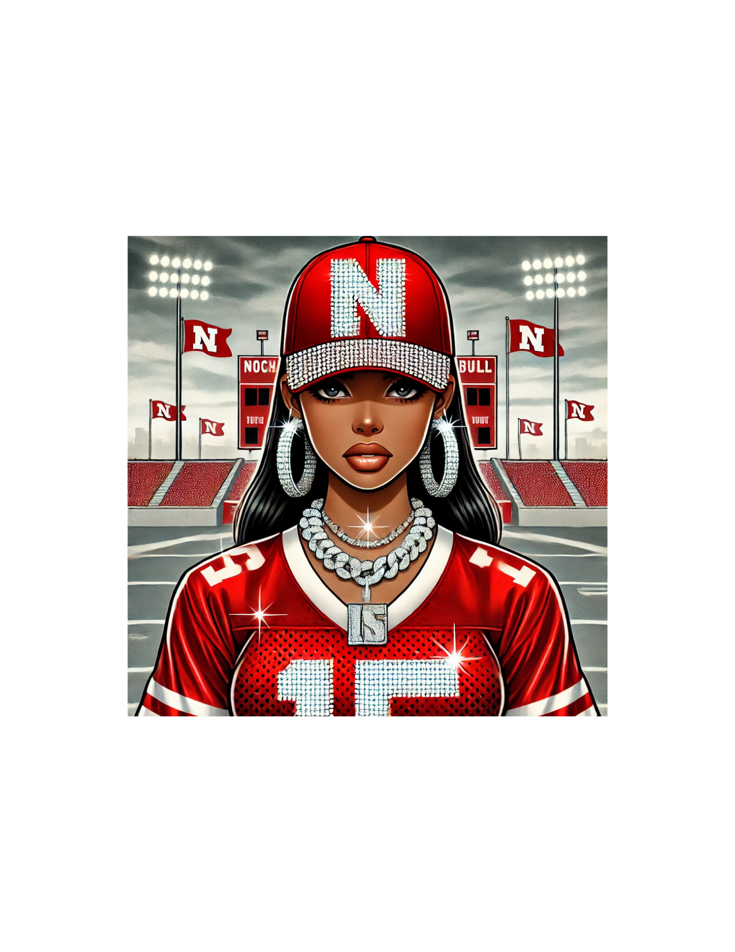 Nebraska Cornhusker Bae - Black