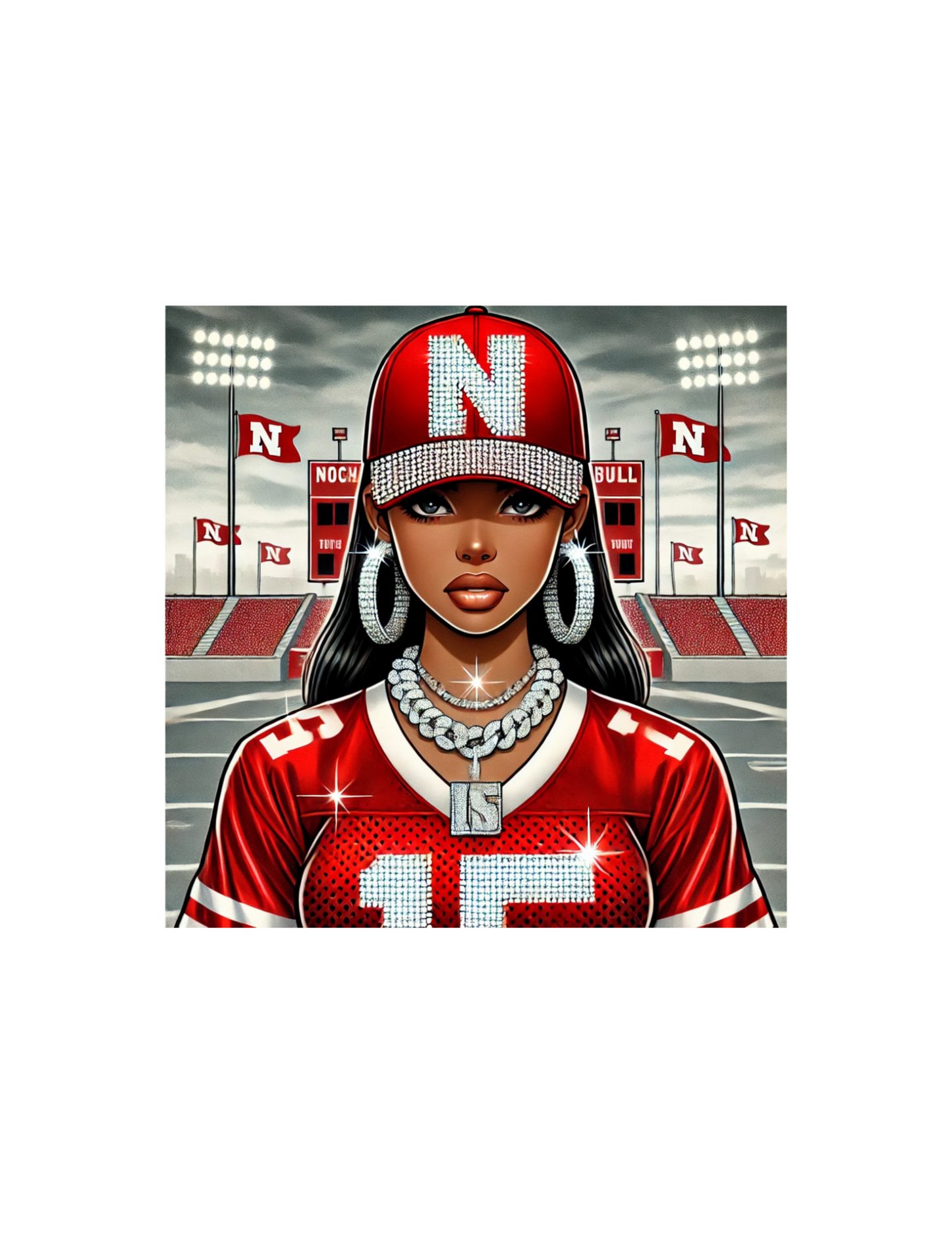 Nebraska Husker Bae Editable Design