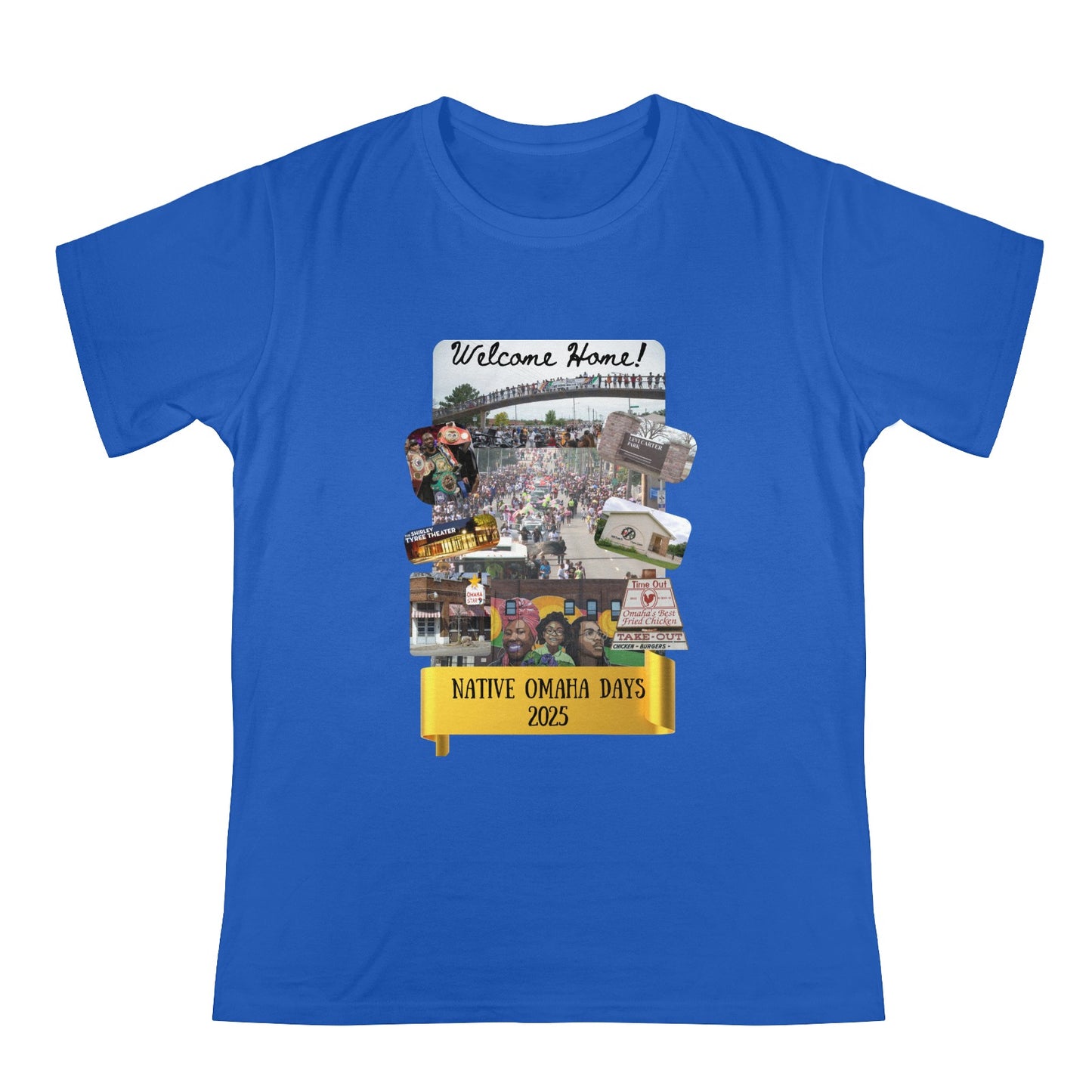 BLUE Native Omaha Days 2025 Unisex Heavy Cotton T-Shirt (One Side Printing)