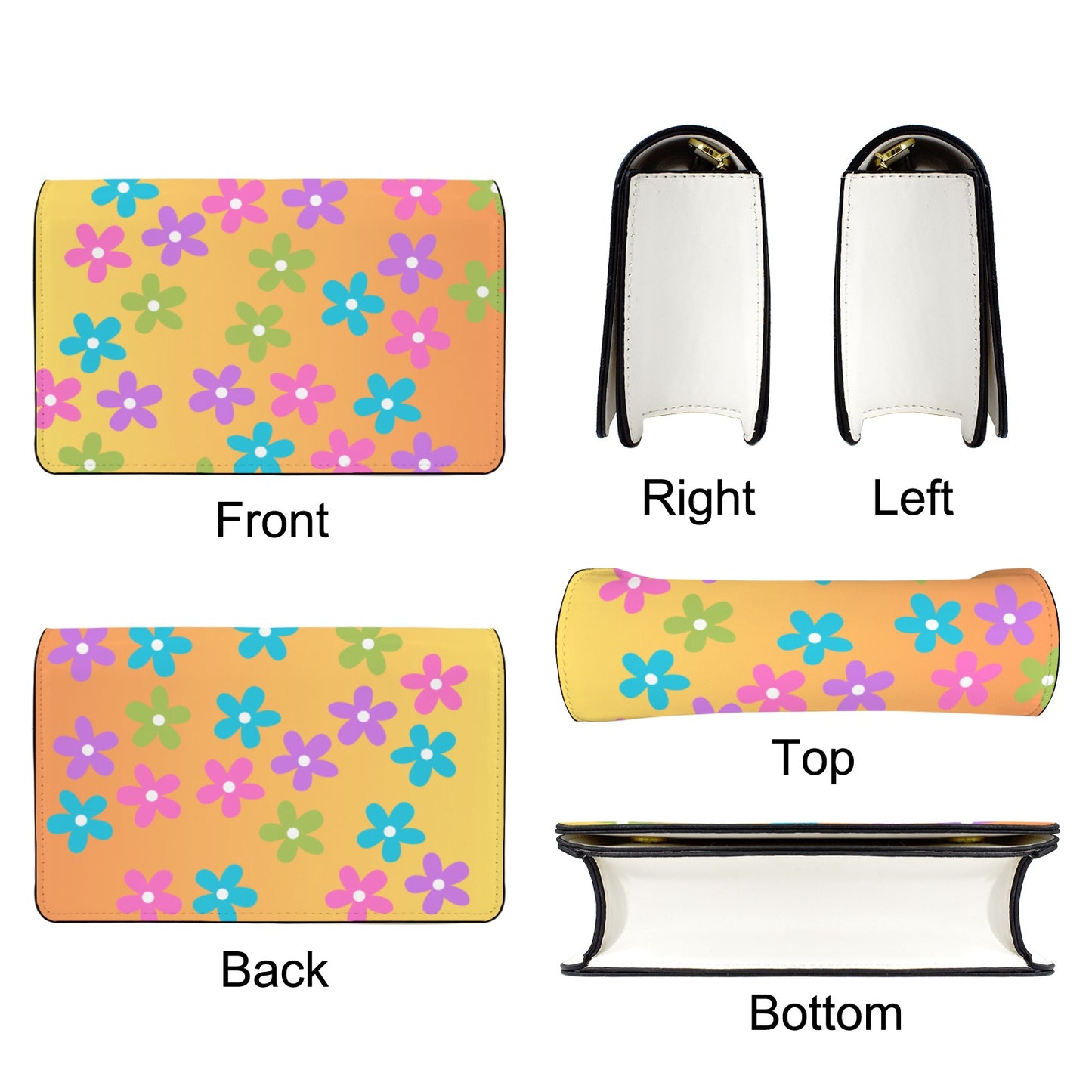 Colors in Bloom Rectangle Crossbody
