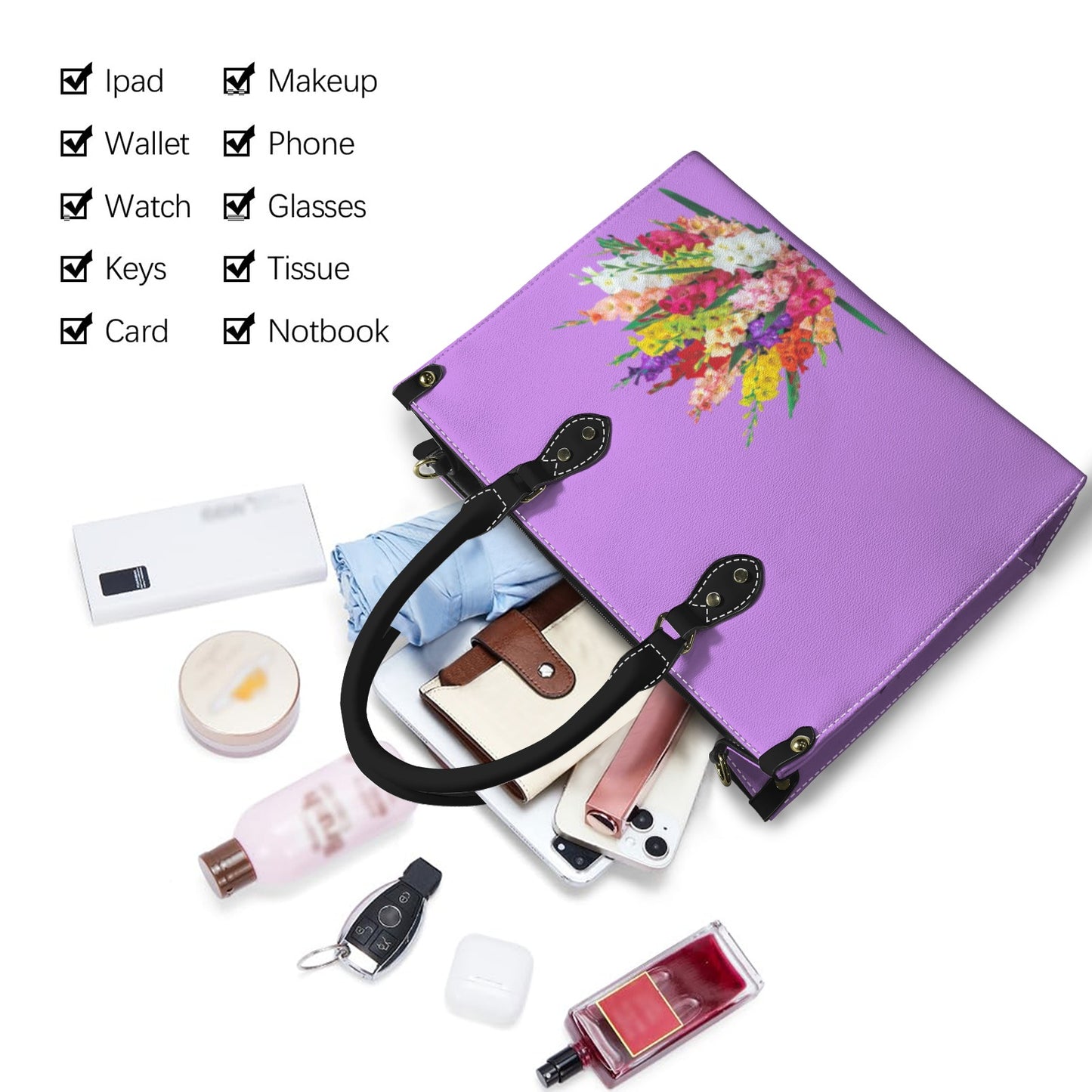 Gladiolus Glory Handbag - Large