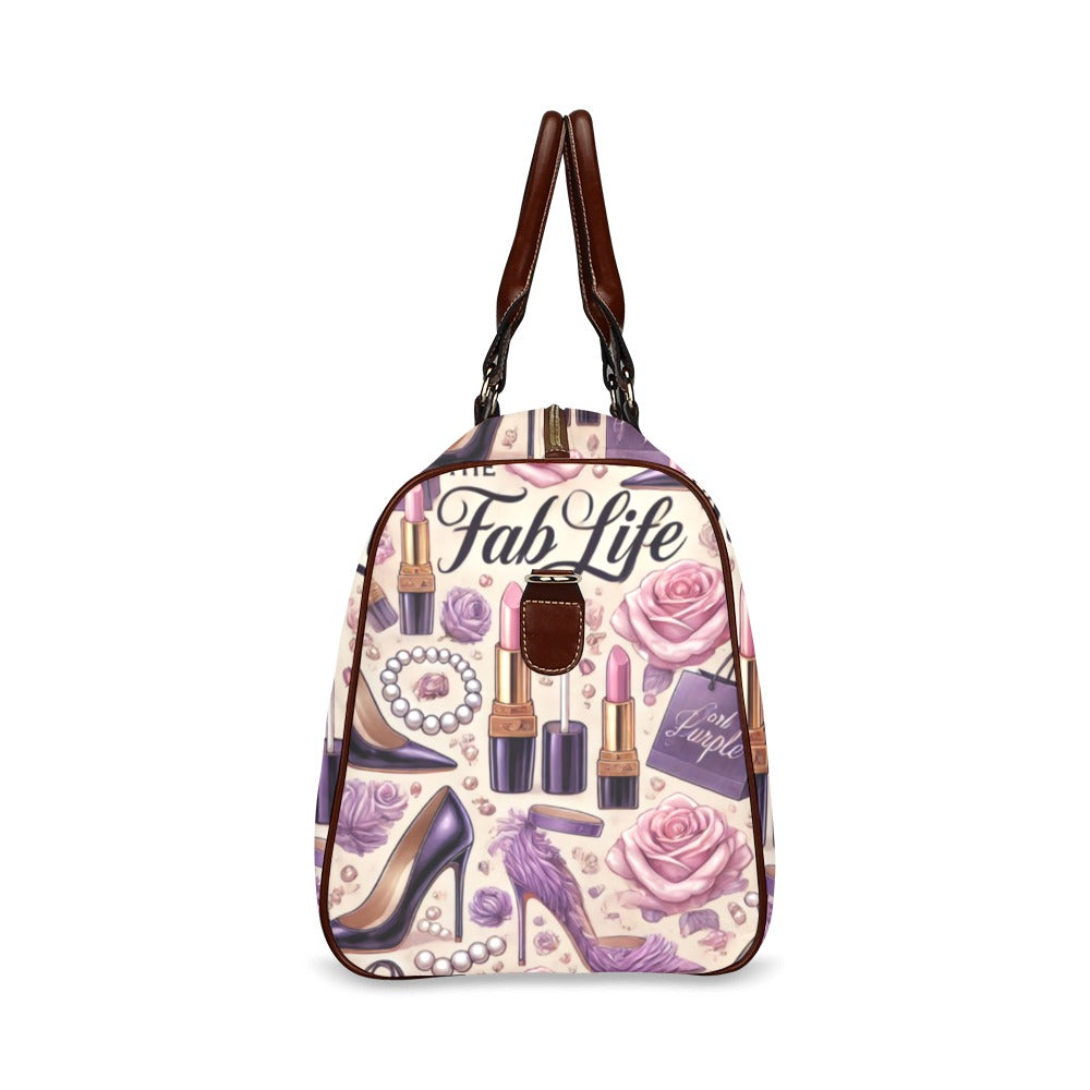 The Fab Life Waterproof Travel Bag/Large (purple)