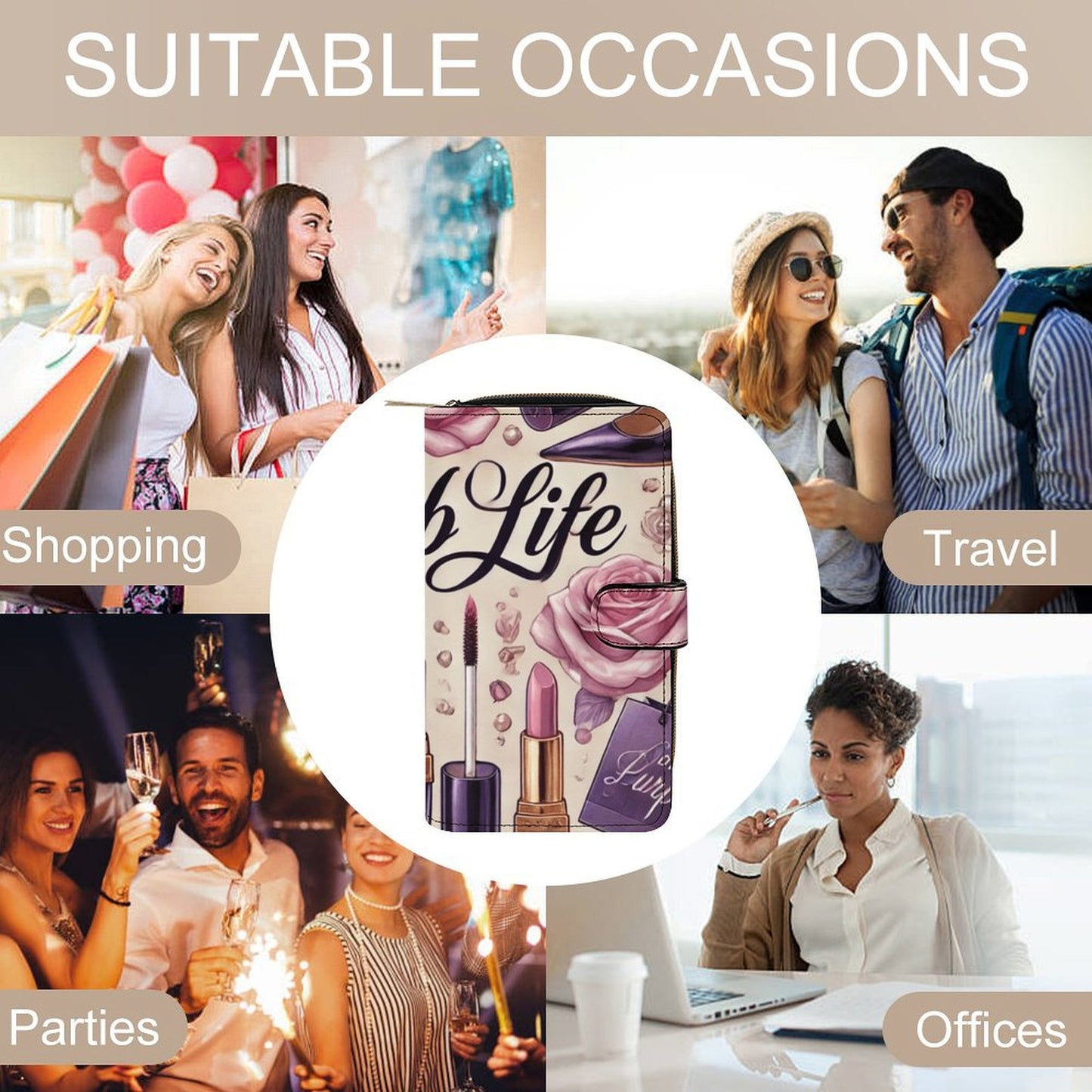 "The Fab Life" Leather Wallet