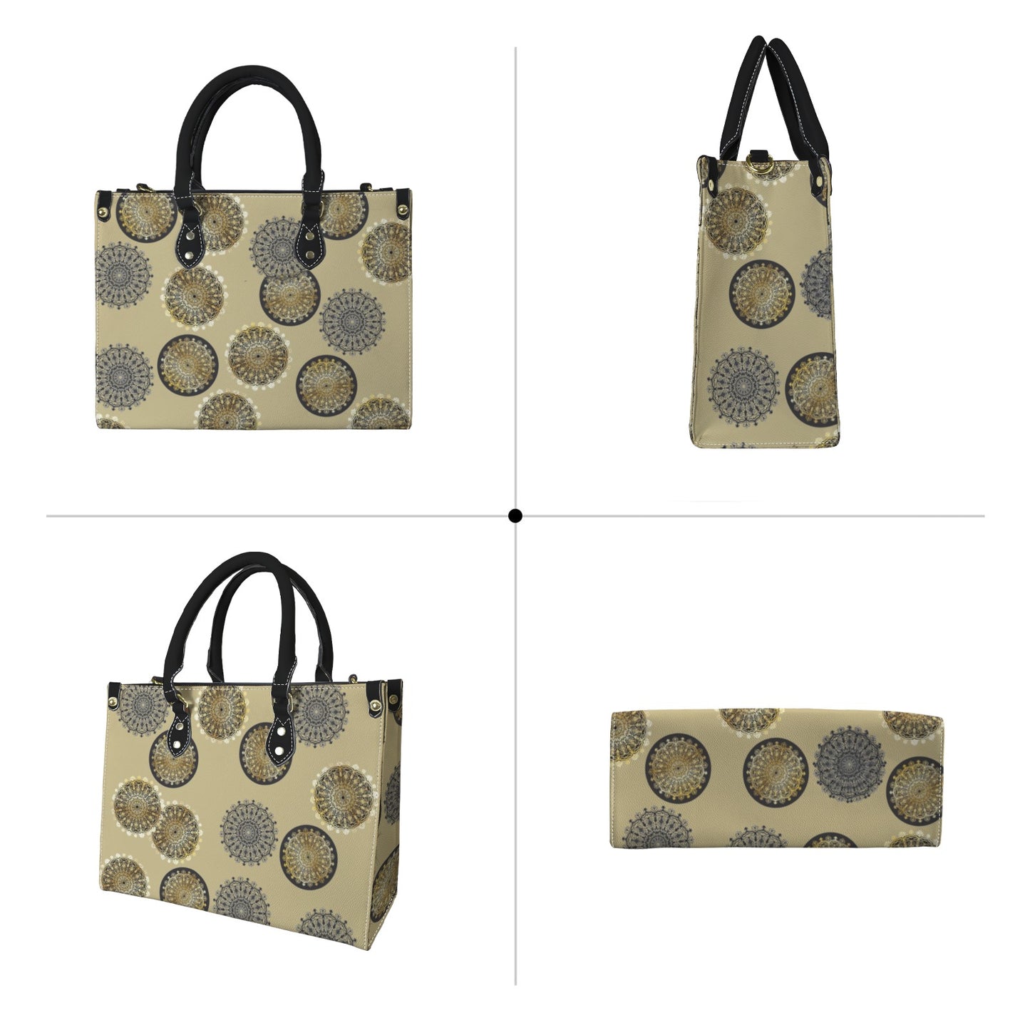 Golden Spiro Handbag