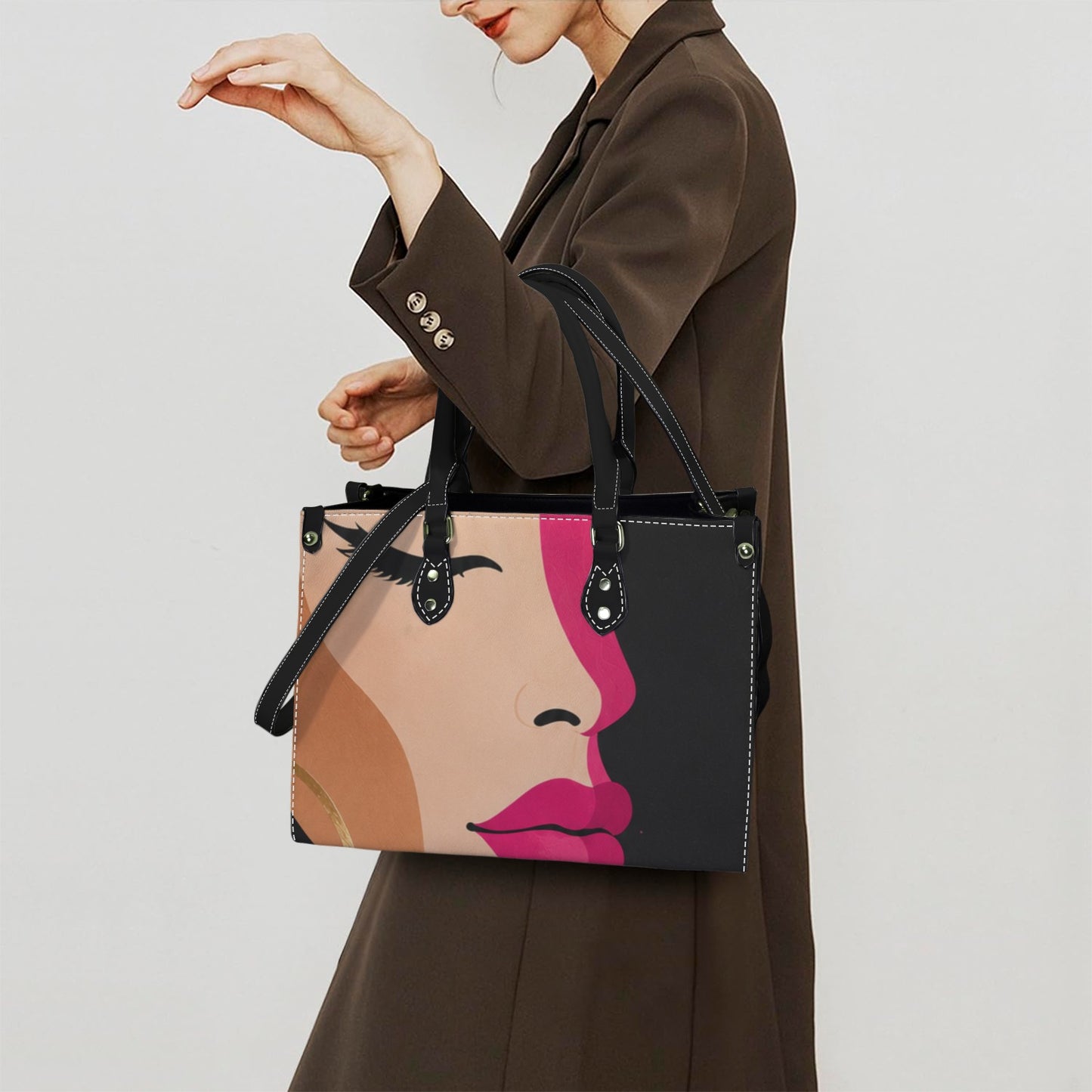 Face Card Handbag - Large