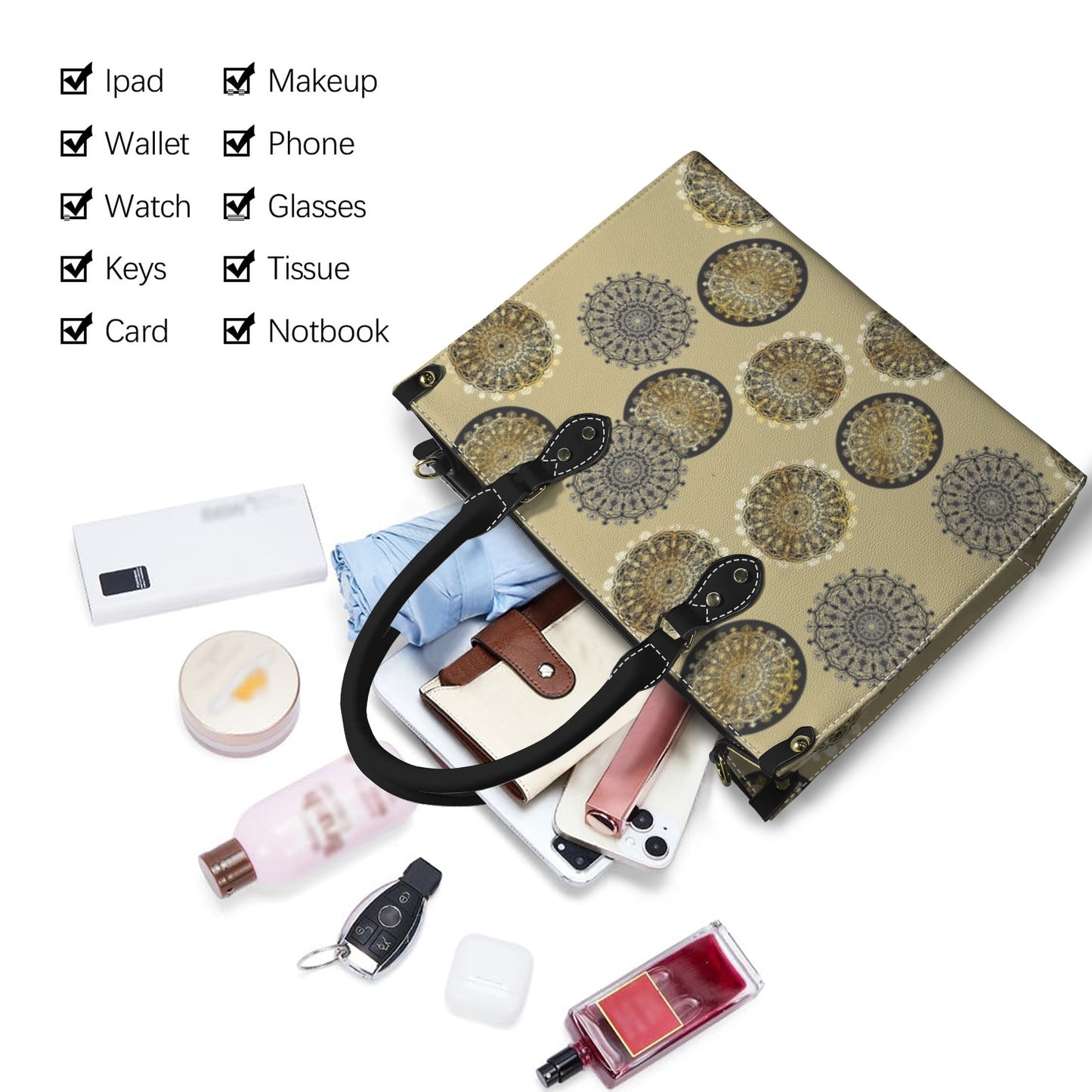 Golden Spiro Handbag