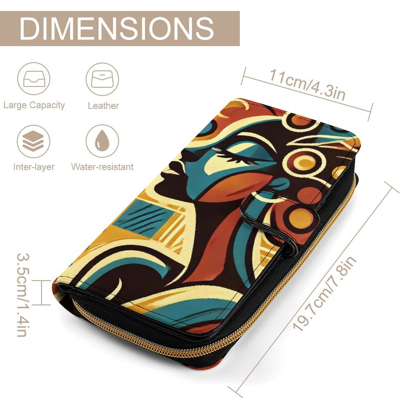 Free is She Leather Wallet